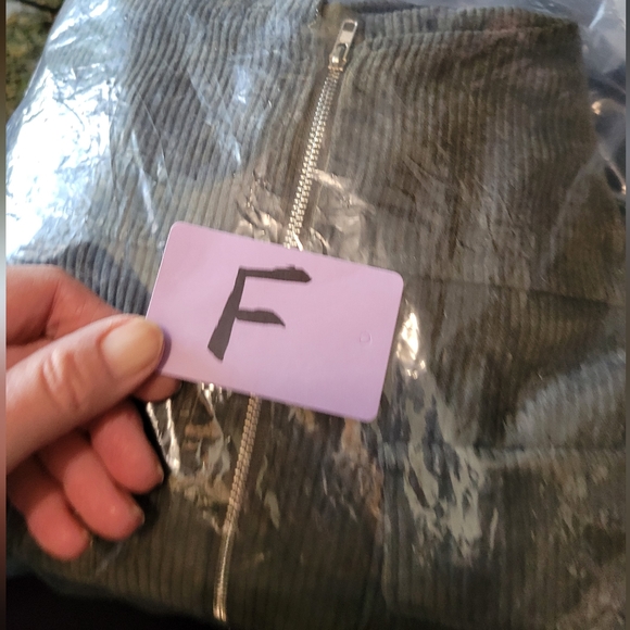 Zaful Corduroy Crop Hooded long sleeve top - Picture 16 of 16